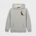 Boys' Jean-michel Basquiat Dino Graphic Sweatshirt - Art Class Gray