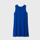 Women's Plus Size Sleeveless Swing Dress - Ava & Viv Blue X, Women's