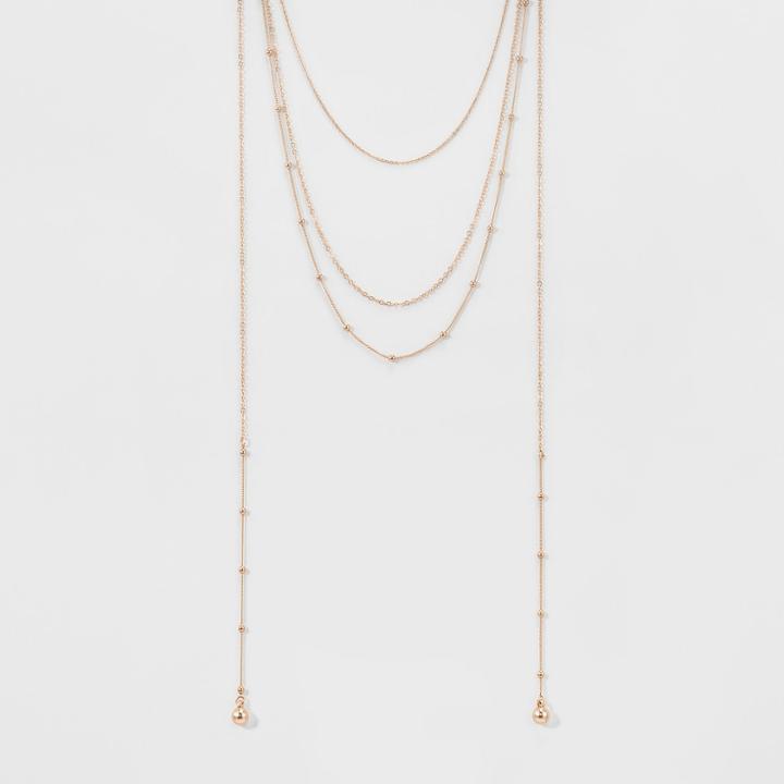 Distributed By Target Women's Fashion Wrap Choker - Rose Gold