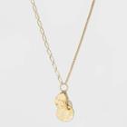 Target Stone And Link Long Necklace - A New Day Gold