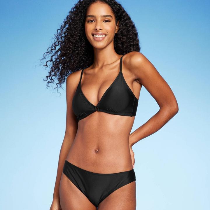 Shade & Shore Women's Center Front Ring Triangle Bikini Top - Shade &