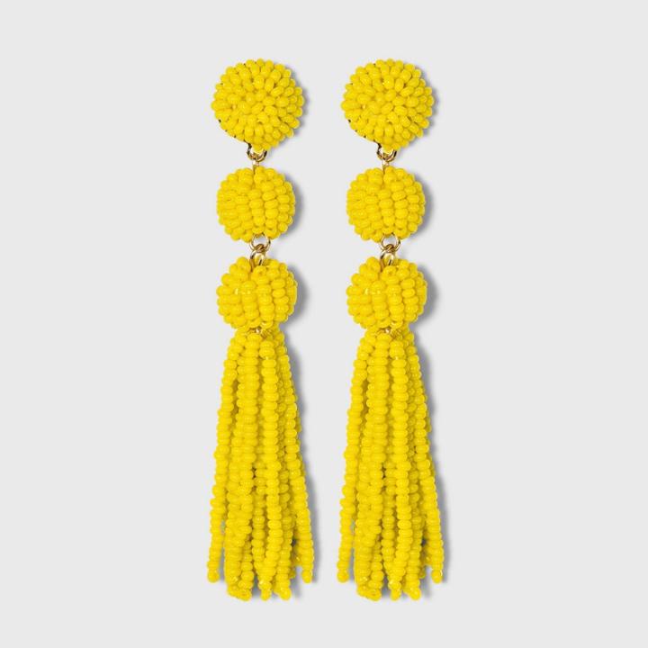 Sugarfix By Baublebar Beaded Ball Drop Tassel Earrings -