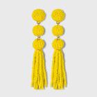 Sugarfix By Baublebar Beaded Ball Drop Tassel Earrings -