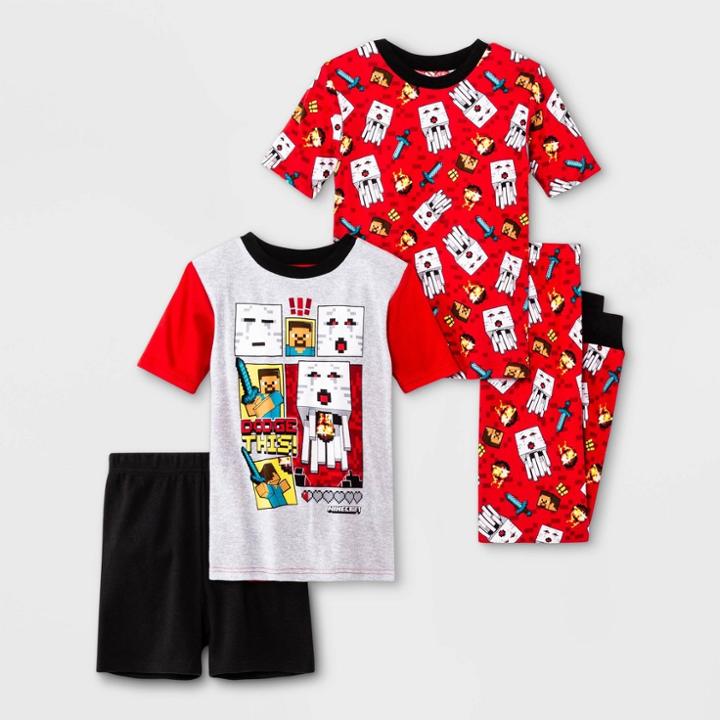 Boys' Minecraft 4pc Pajama