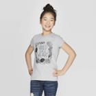 Girls' Wild At Heart Graphic T-shirt - Cat & Jack Heather Gray