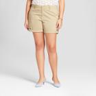 Women's Plus Size 7 Chino Shorts - A New Day Tan