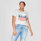 Women's Stranger Things Plus Size Short Sleeve Logo T-shirt - (juniors') - Gray