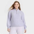 Women's Plus Size Mock Turtleneck Pullover Sweater - Universal Thread Lilac