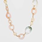 Shell Acrylic Statement Necklace - A New Day , Women's, Gold