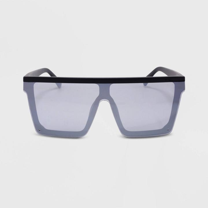 Women's Square Plastic Sunglasses - Wild Fable Black