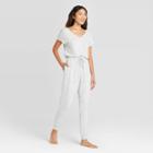 Women's Perfectly Cozy Lounge Jumpsuit - Stars Above Light Gray