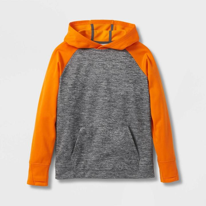 Boys' Tech Fleece Hooded Sweatshirt - All In Motion Orange