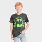 Boys' Batman 'who Needs Luck' St. Patrick's Day Short Sleeve Graphic T-shirt - Charcoal Gray