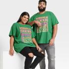No Brand Latino Heritage Month Adult Gender Inclusive Plus Size Short Sleeve Round Neck Music T-shirt - Green
