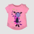 Toddler Girls' Disney Vampirina Short Sleeve T-shirt - Pink