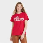 Doe. Women's Cheer Short Sleeve Graphic T-shirt - Red