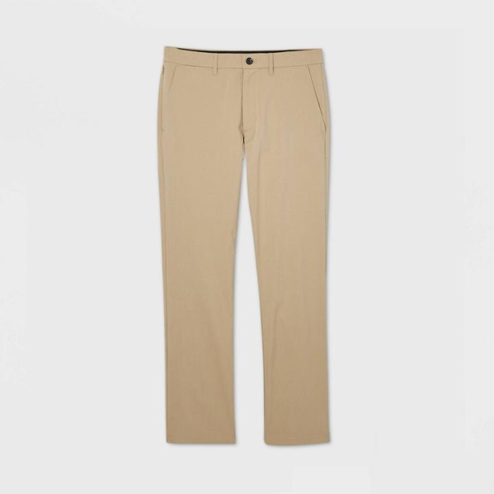 Men's Straight Fit Hennepin Tech Chino Pants - Goodfellow & Co Beige