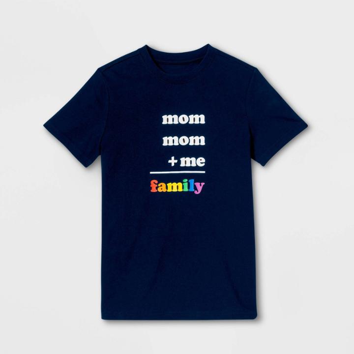 Ev Lgbt Pride Pride Gender Inclusive Kids' Moms + Me Graphic T-shirt - Federal Blue S, Kids Unisex,