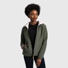 Women's United By Blue Recycled Reversible Sherpa Zip-up Jacket - Dark Olive