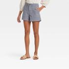 Women's High-rise Utility Shorts - A New Day Gray