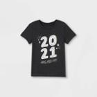 Toddler Boys' New Year's 2021 Graphic Short Sleeve T-shirt - Cat & Jack Black