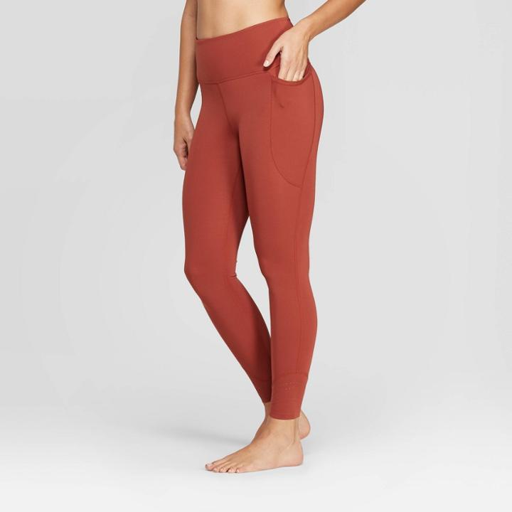 Women's High-waisted 7/8 Leggings - Joylab Henna
