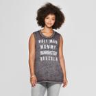 Women's Plus Size Universal Studios Monsters Horror Movie Character Graphic Tank Top (juniors') Black