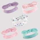 Hudson Baby Girls' 5pk Headband Set - Turquoise 0-12m, Size: