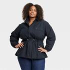 Women's Sporty Anorak Jacket - Ava & Viv Black