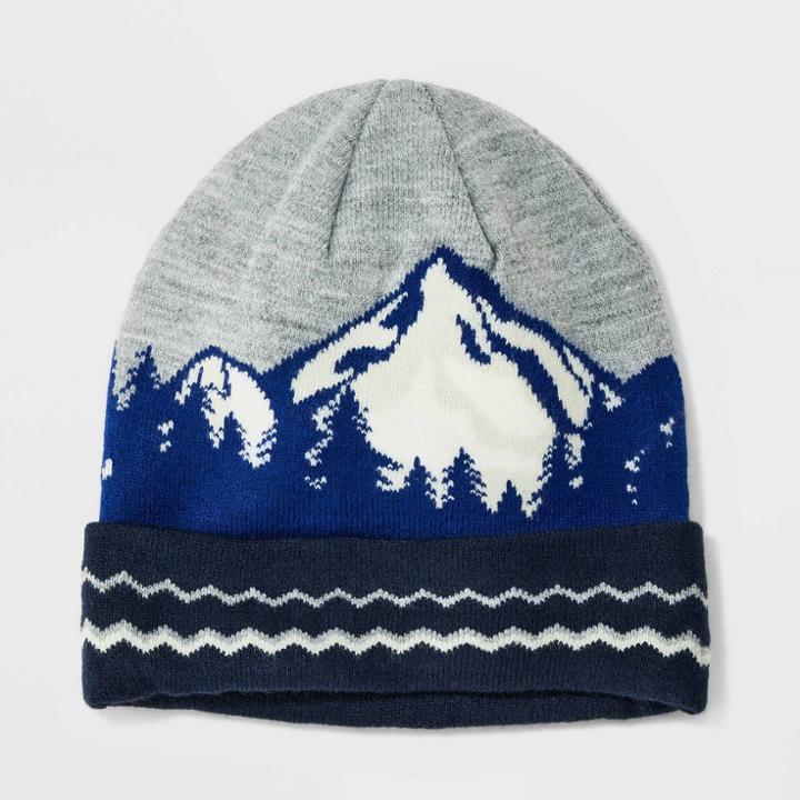 Men's Holiday Fair Isle Beanie - Goodfellow & Co Blue