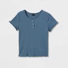 Girls' Henley T-shirt - Art Class Blue