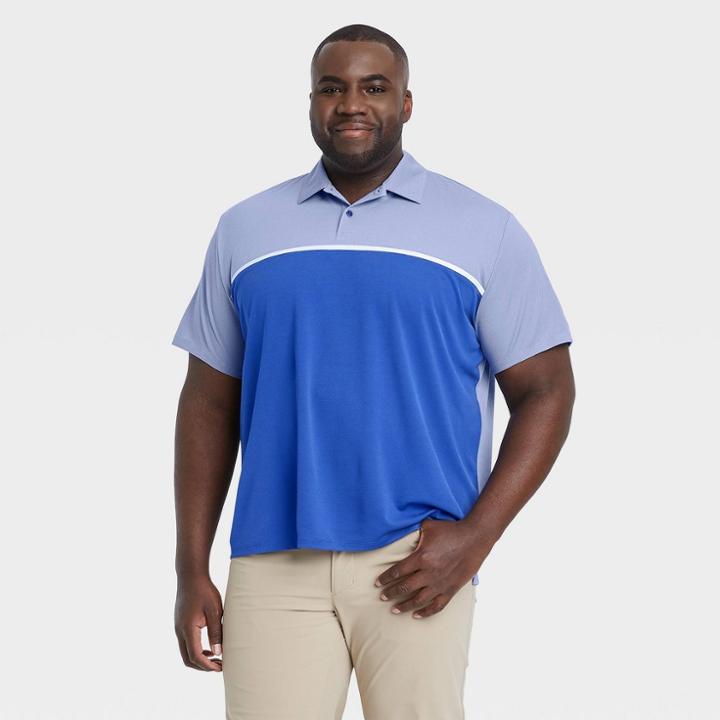 Men's Contrast Polo Shirt - All In Motion Blue