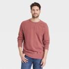 Men's Standard Fit Crewneck Sweatshirt - Goodfellow & Co Peach