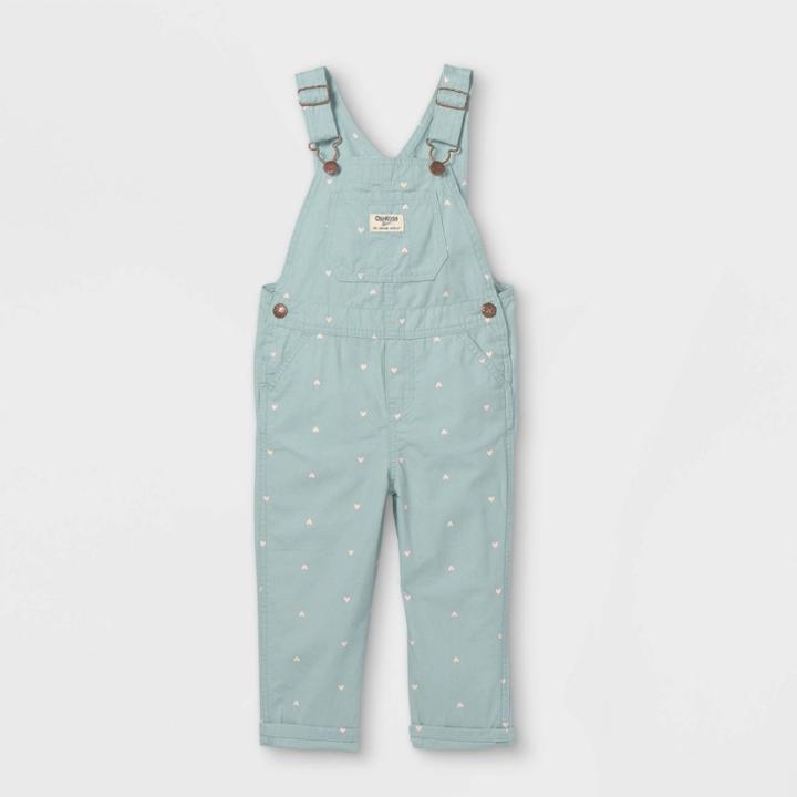Oshkosh B'gosh Toddler Girls' Heart Print Overalls -