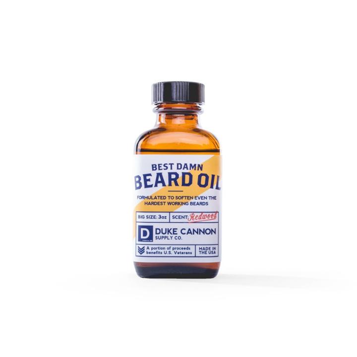 Duke Cannon Supply Co. Duke Cannon Best Damn Redwood Beard Oil - 3oz, Adult Unisex