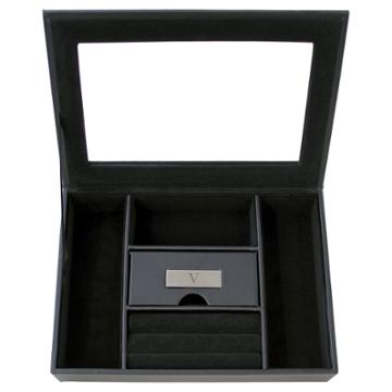 Cathy's Concepts Monogram Custom Valet Groomsmen Gift Jewelry Box - V,