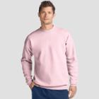 Hanes Men's Ecosmart Fleece Crew Neck Sweatshirt - Pale Pink