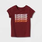 Toddler Girls' 'kindness' Short Sleeve Graphic T-shirt - Cat & Jack Red