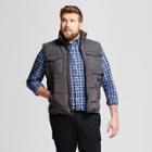 Men's Big & Tall Standard Fit Quilted Vest - Goodfellow & Co Gray