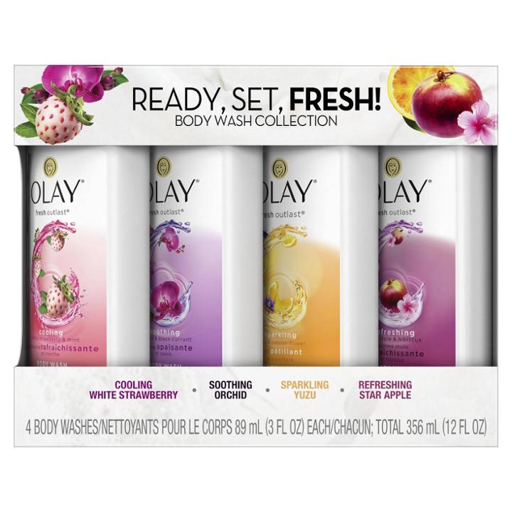 Apple Olay Fresh Outlast Body Wash Sampler Pack