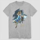 Men's Nintendo Zelda Link Archer Jump Shot Short Sleeve Graphic T-shirt - Gray