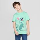 Boys' Easter Dinosaur Short Sleeve Graphic T-shirt - Cat & Jack Light Green