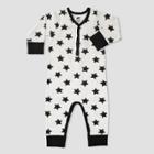 Layette By Monica + Andy Baby Starlight Express Romper - Black/white