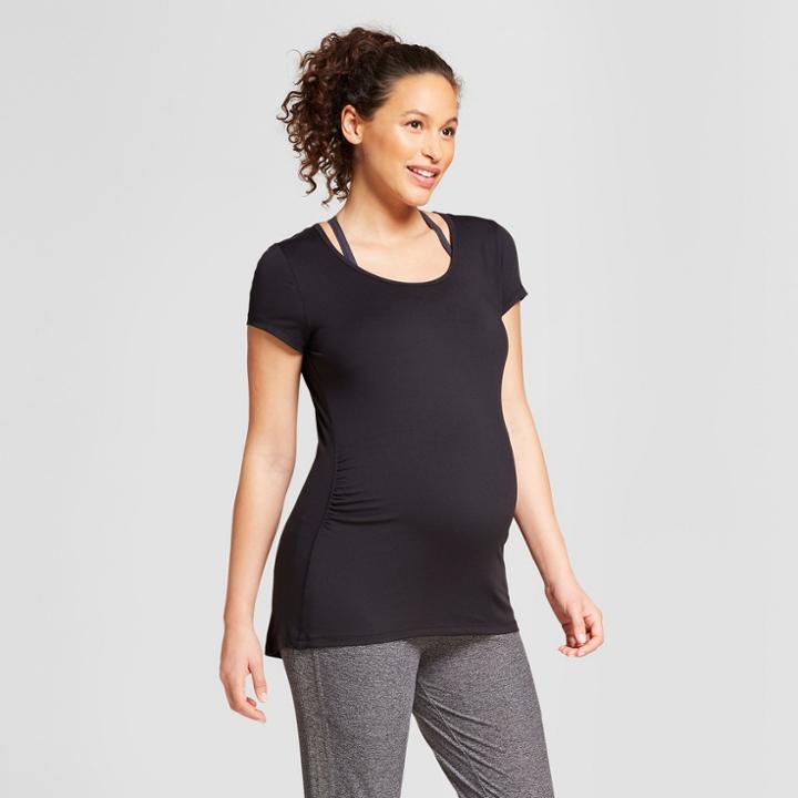 Maternity Strappy Back T-shirt - C9 Champion Black