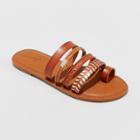 Women's Wilma Slide Sandals - Universal Thread Cognac