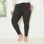 Women's Plus Size High-waisted Leggings - A New Day Gray