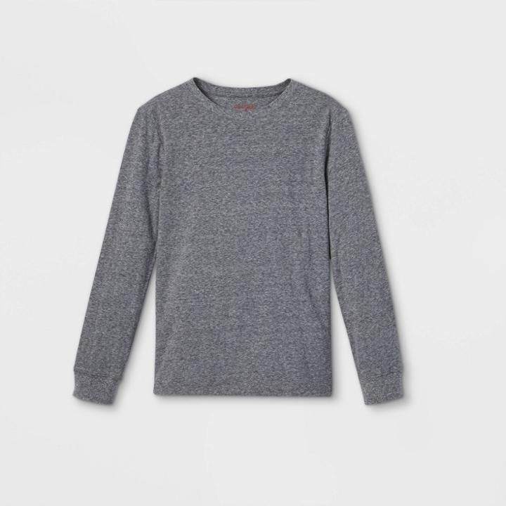 Boys' Fave Long Sleeve T-shirt - Cat & Jack Black
