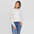 Women's Sport Long Sleeve Cropped Hoodie - Grayson Threads (juniors') - Heather Gray