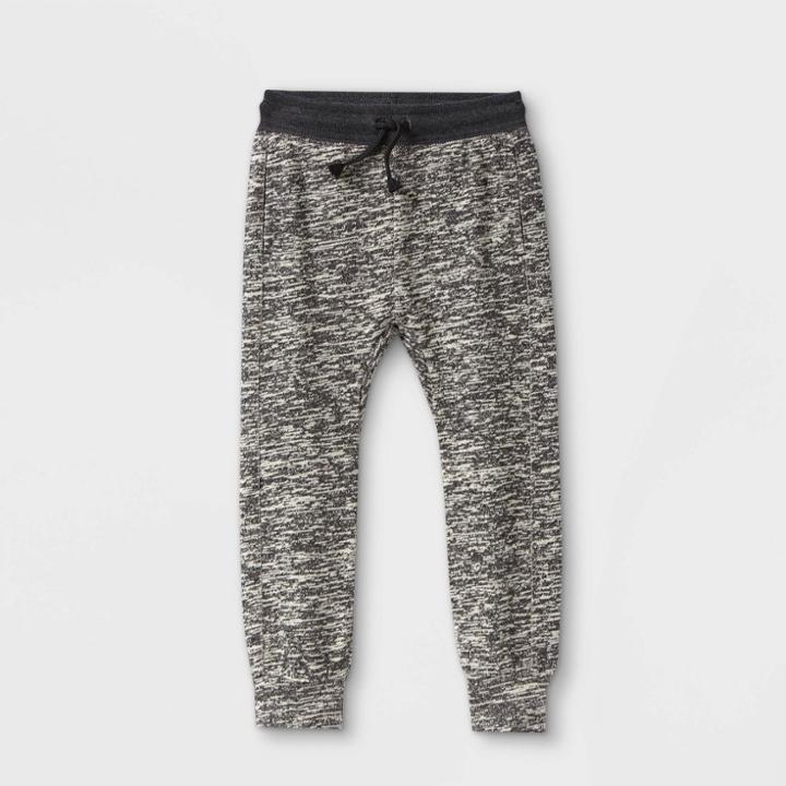 Toddler Boys' Hacci Pull-on Jogger Pants - Cat & Jack Heather Black