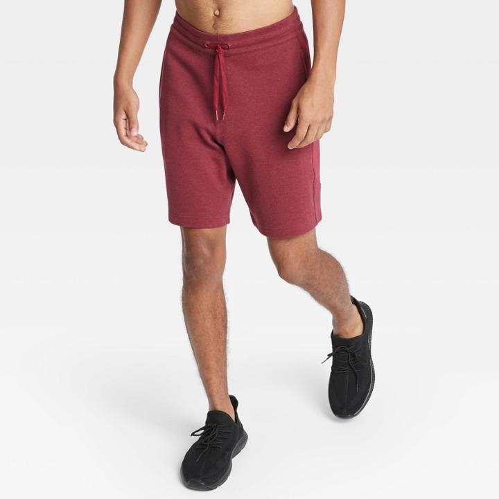 Men's Premium Fleece Shorts - All In Motion Red S, Men's,